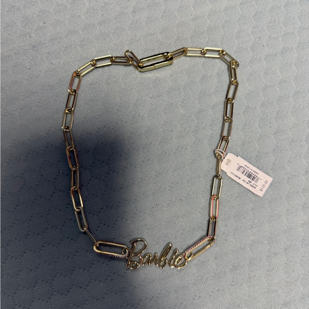 Barbie Kendra Scott gold chain link necklace